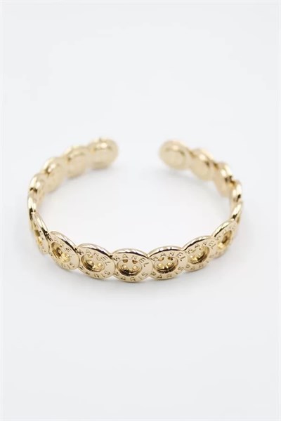 Düğme Bilezik - Altın