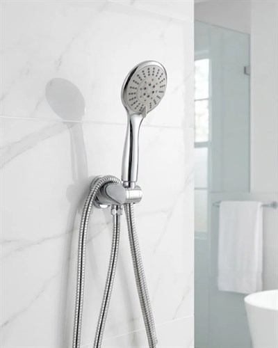 Duş Başlığı Seti Spiral Hortum Hareketli El Duşu Tutacağı Kirece Dayanıklı Tasarım