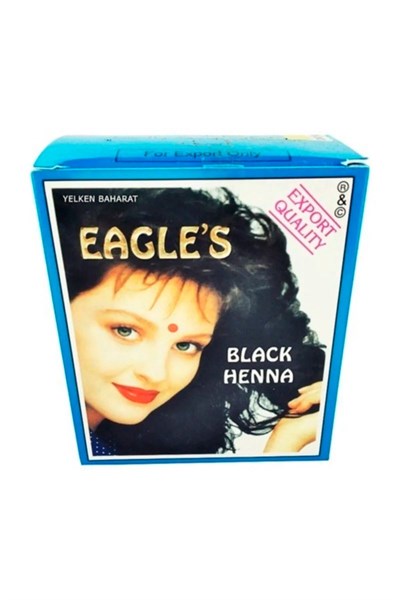 Eagles Orijinal Hint Kınası Saç Boyası Siyah - Black Henna