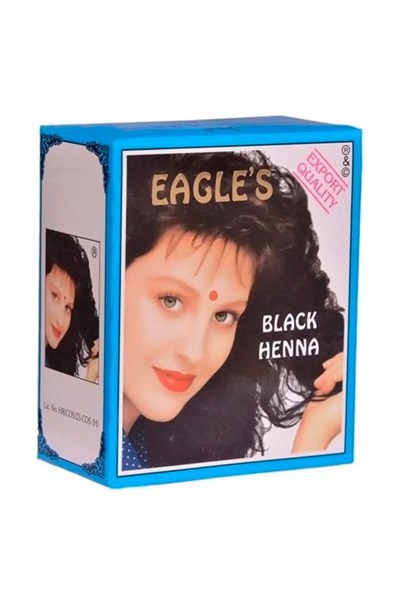 Eagles Orijinal Hint Kınası Saç Boyası Siyah - Black Henna