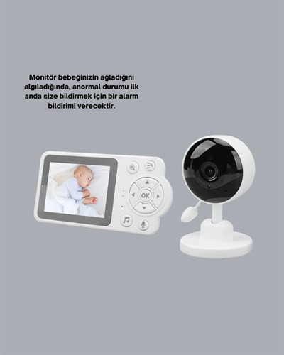 Ebeveyn Kontrollü 2.8 İnç Bebek Monitörü Güvenli İzleme