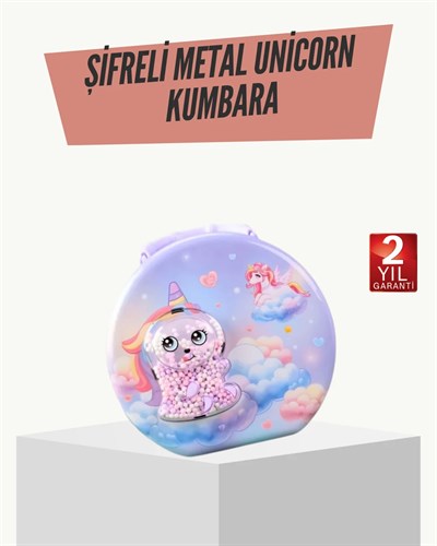 Eğitici Şifreli Çocuk Para Kasası Dayanıklı Metal