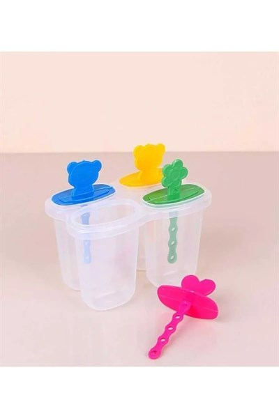 Eğlenceli 4lü Dondurma Kabı