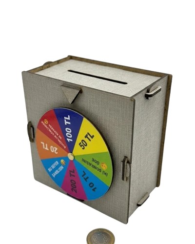 Eğlenceli Şans Çarklı Kumbara Tasarruf Oyunu Para Biriktirme