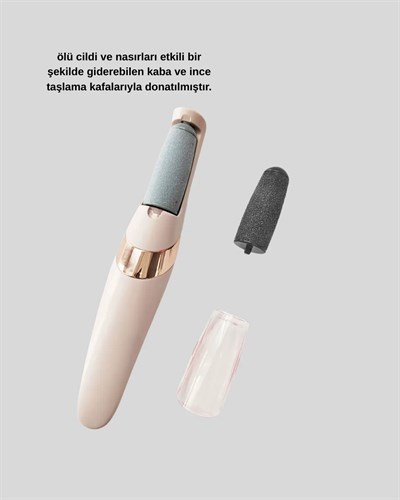 Elektrikli Ayak Törpüsü USB Şarjlı Nasır ve Kallus Giderici