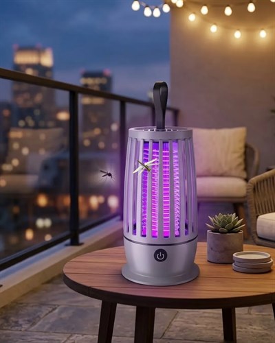 Elektrikli Böcek Öldürücü UV Işıklı Gece Lambası Sessiz Çalışan Geniş Alan Etkili