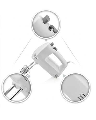 Elektrikli El Mikseri 250W 5 Hız Kademeli Hamur ve Kek Mikseri