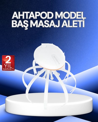 Elektrikli Kafa Masaj Cihazı 3 Modlu USB-C Şarjlı Rahatlatıcı Masaj Aleti