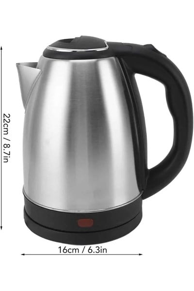 Elektrikli Paslanmaz Çelik Su Isıtcı Çelik Kettle 1.8 Lt. Uzun Ömürlü