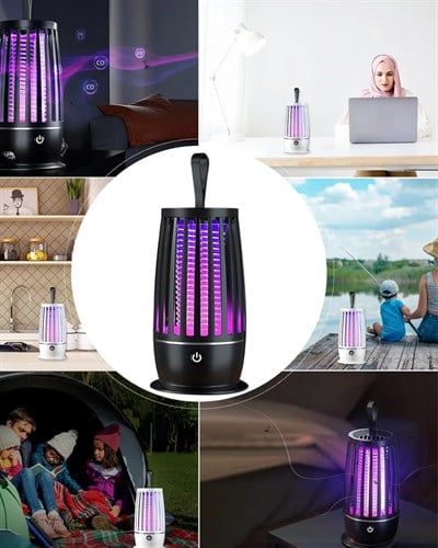 Elektrikli Sinek Öldürücü Lamba UV Mor Işık Geniş Alan Etkili Sessiz Çalışma