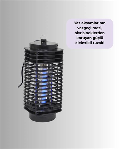 Elektrikli UV Işıklı Sivrisinek ve Böcek Öldürücü – Sessiz ve Güvenli Tuzak