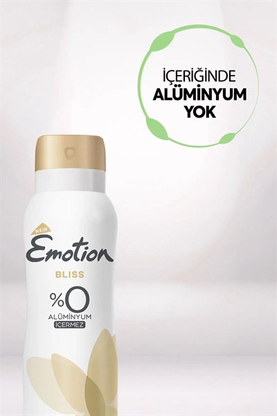 Emotion Bliss Kadın Vegan Deodorant 150 Ml Hızlı Kurur , Leke Bırakmaz