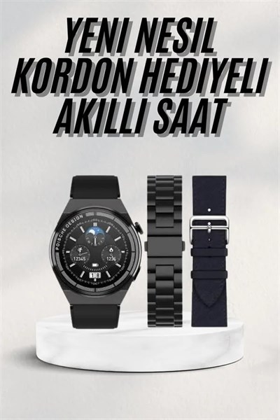 En Çok Tercih Edilen Akıllı Saat Amoled Ekran Nabız Sensörü GPS Uyumlu Adımsayar