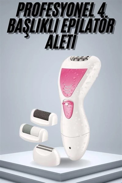 Epilatör Cihazı Epilasyon Aleti Çoklu Başlık Seçeneği Ayak Törpüsü