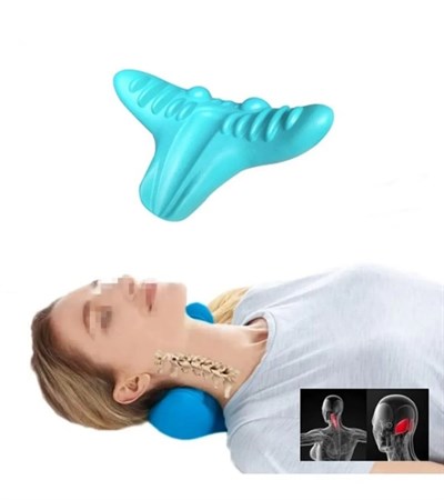 Ergonomik Boyun Masaj Yastığı – Servikal Traksiyon Destekli, Omurilik Ortopedik Yastık