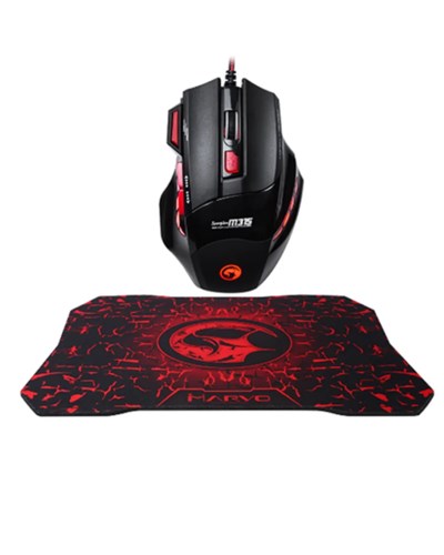 Ergonomik Gaming Mouse ve Mousepad 3 DPI Ayarlı LED Işıklı Tasarım