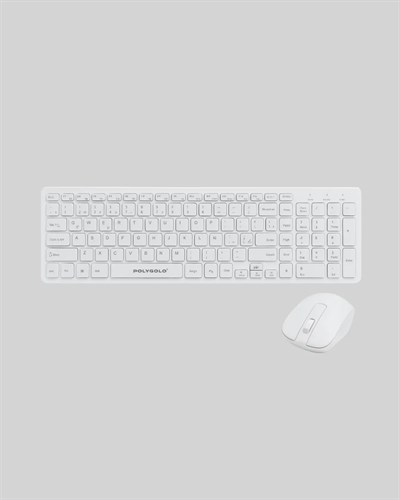 Ergonomik Kablosuz Klavye Mouse Takımı - Tam Boy, Sessiz ve Güvenilir