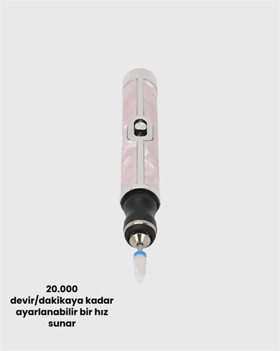 Ergonomik Saplı 20.000 RPM Hız Kontrollü Manikür Pedikür Makinesi