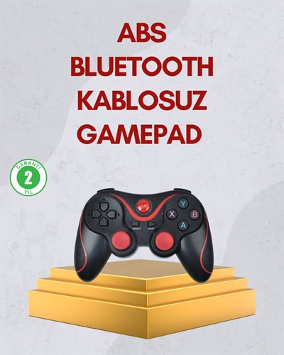 Ergonomik Tasarımlı Kablosuz Bluetooth Gamepad Titreşimli