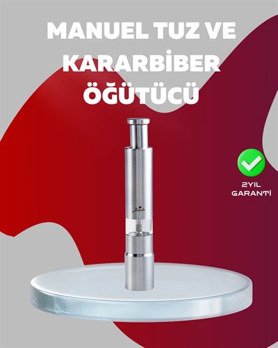 Ergonomik Tasarımlı, Nem Geçirmez Kapaklı Baharat Öğütücü