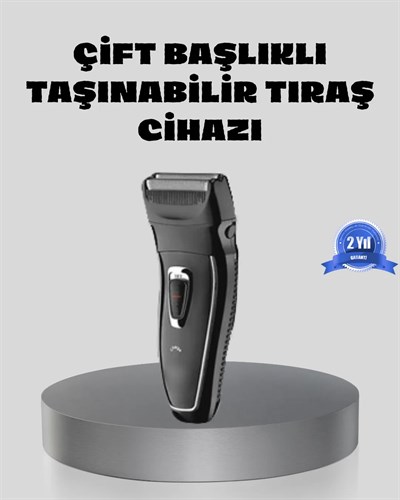 Erkek Tıraş Makinesi Kablosuz Kuru Tıraş Folyo Başlık Yıkanabilir Gövde