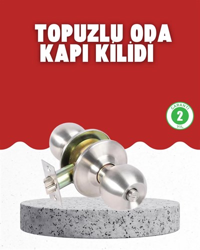 Estetik Güvenli Topuzlu Kapı Kilidi