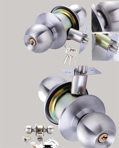 Estetik Güvenli Topuzlu Kapı Kilidi