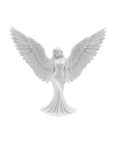 Estetik Melek Kadın Figürlü 3D Dekoratif Biblo Modern Salon Dekoru