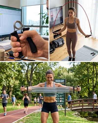 Ev Fitness Seti Kardiyo ve Kas Geliştirme Egzersiz Seti