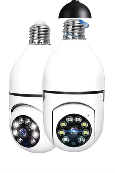 Ev Kamerası Wifi Kamerası Gece Görüşlü Akıllı Ampül Kamera