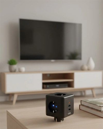 Ev ve Ofis Kullanımı İçin Akım Korumalı USB Girişli Priz