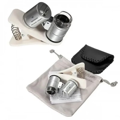 Evrensel Led ışıklı Mini Cep Mikroskobu, Tüm Kameralı Telefonlar Için No:9882