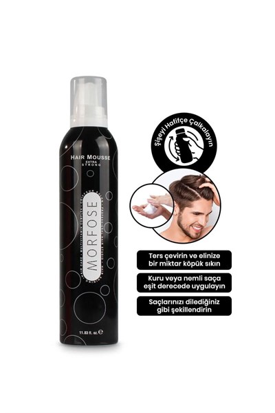 Extra Strong Saç Köpük 350 ML - Ekstra Güçlü Tutuş - mrfs