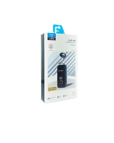 Fineblue F580 Bluetooth Kulaklık – Klipsli, Dijital Göstergeli, Su Geçirmez, 12 Saat Pil Ömürlü
