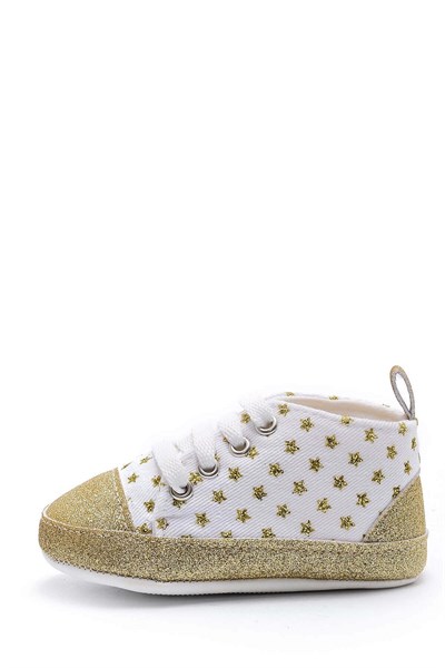 First Step Simli Yıldızlı Patik - Altın 8-12 Ay / No.18