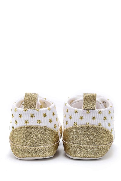 First Step Simli Yıldızlı Patik - Altın 12-16 Ay / No.19