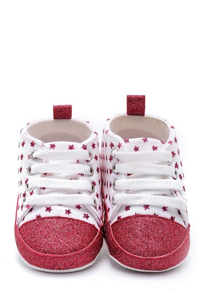 First Step Simli Yıldızlı Patik - Pembe 12-16 Ay / No.19