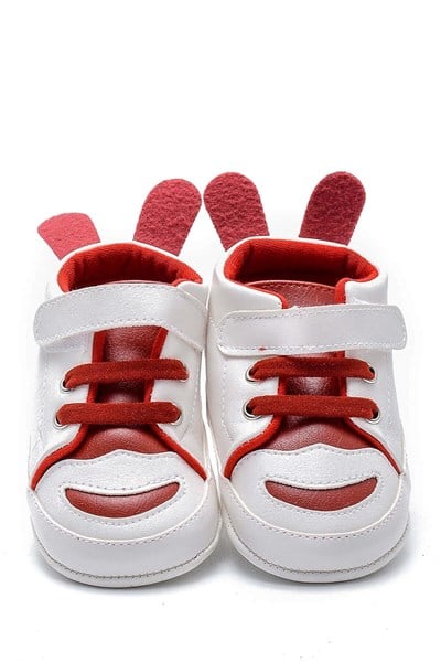 First Step Tavşan Kulaklı Patik - Kırmızı 12-16 Ay / No.19