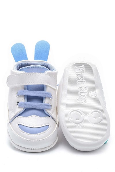 First Step Tavşan Kulaklı Patik - Mavi 12-16 Ay / No.19