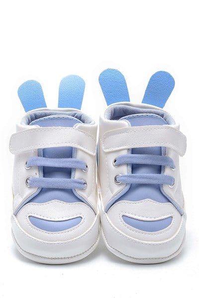 First Step Tavşan Kulaklı Patik - Mavi 8-12 Ay / No.18