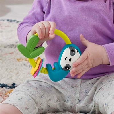 Fisher Price Eğlenceli Dostlar Çıngıraklı Dişlik - Makaralı Tembel Hayvan HJW11-HKD70