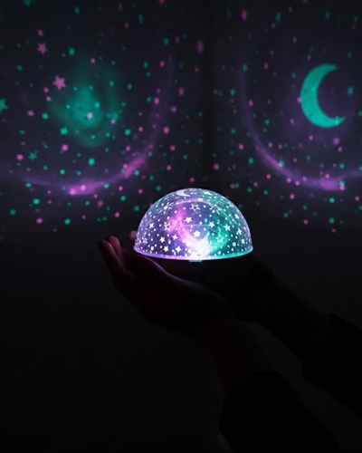 Fişli Yıldız Projektör Lamba Hoparlörlü Gece Işığı