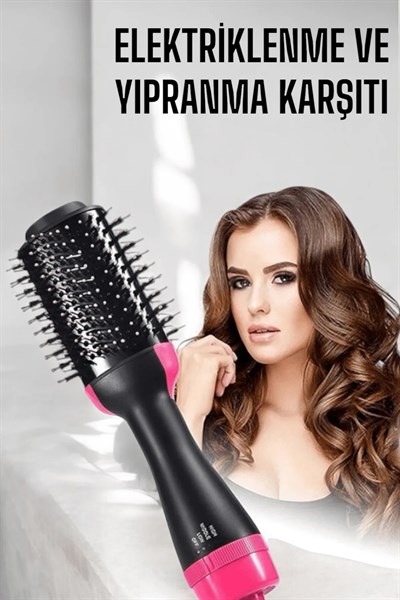 Fön Tarak Elektriklenmeyi Önleyen ve Parlaklık Veren Saç Şekillendirici
