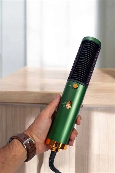 Fön Tarak Saç Düzleştirici Üflemeli Fön Makinesi Sıkı Dişli Taşınabilir