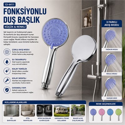 Fonksiyonlu Küçük El Duş Başlığı