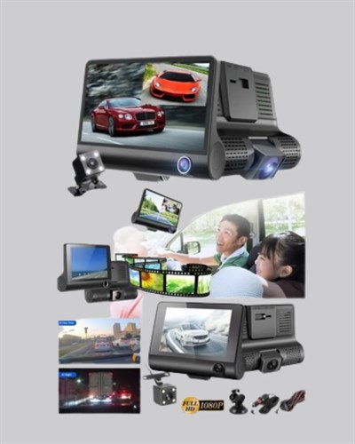 Full HD 1080P 3 Kameralı Araç DVR – Gece Görüşlü ve G-Sensörlü Güvenlik Çözümü