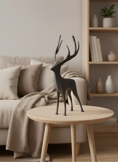 GEYİK FİGÜRÜ GRİ