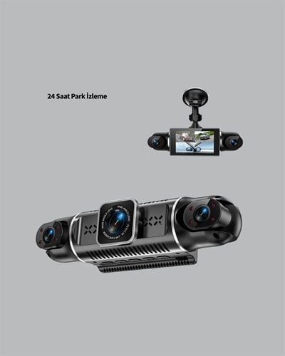 GPS’li 4 Kameralı Araç İç Dış Kayıt Sistemi 1080P WiFi Destekli