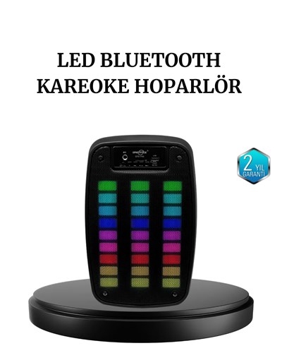 GTS 1793 Kablosuz Bluetooth Hoparlör 6.5 İnç Işıklı ve Güçlü Bass