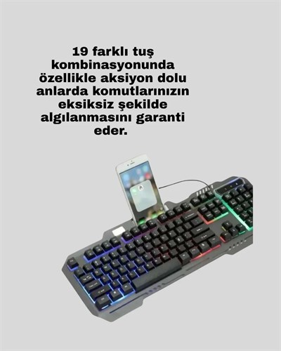Gaming Klavye Mouse – Çatışmasız Tuş, Hızlı Tepki Süresi